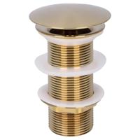 Wastafel Afvoerplug Differnz Always Open 7 cm Mat Goud - thumbnail