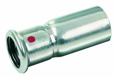 Bonfix Pressfittingen staalverzinkt CV Insteekverloopkoppeling Ø42 x 22 - insteek x press || (m-profiel)