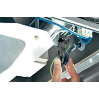 Adels-Contact 17798 Netstekker AC Bus, recht Totaal aantal polen: 2 + PE 16 A Zwart 1 stuk(s) - thumbnail