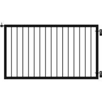 Spijlenpoort Zwart 150 x 85 CM - thumbnail