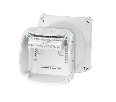 Hensel 62000055 Verdeeldoos Halogeenvrij, Verzegelbaar, Weerbestendig (l x b) 130 mm x 130 mm 1 stuk(s) Hensel 62000055 Verdeeldoos Halogeenvrij, Verzegelbaar, Weerbestendig (l x b) 130 mm x 130 mm 1 stuk(s)