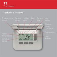 Honeywell T3C110AEU Home T3 Kamerthermostaat Montagewijze: Wand Dagprogramma, Weekprogramma 1 stuk(s) - thumbnail