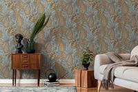 Livingwalls Famous Garden - Licht Blauw - Planten - 393464 - thumbnail