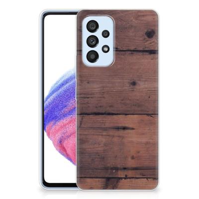 Samsung Galaxy A53 5G | Bumper Hoesje | Old Wood Samsung Galaxy A53 5G | Bumper Hoesje | Old Wood