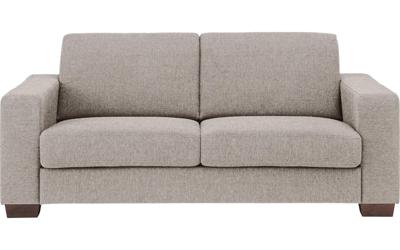 Goossens Bank N-joy Divana grijs, stof, 3-zits, stijlvol landelijk