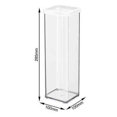 Rotho LOFT Bewaardoos 10x10x28.5 cm 2L Wit/Transparant