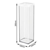 Rotho LOFT Bewaardoos 10x10x28.5 cm 2L Wit/Transparant - thumbnail