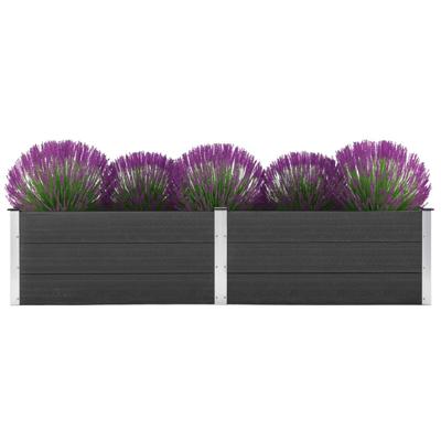 Plantenbak verhoogd 250x50x91 cm HKC grijs