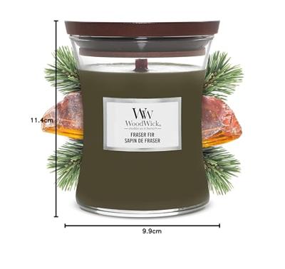 WoodWick medium candle frasier fir
