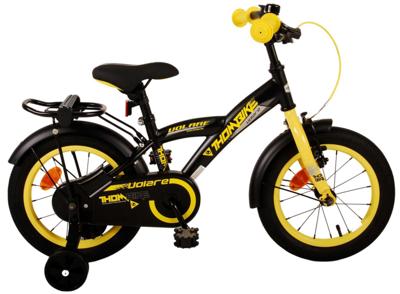Volare thombike kinderfiets - jongens - 14 inch - zwart geel