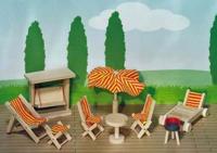 Goki tuinset poppenhuis - thumbnail