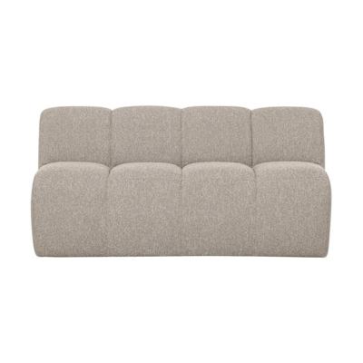 Woood Mojo eetkamerbank 164 cm met rugleuning bouclé Beige Melange