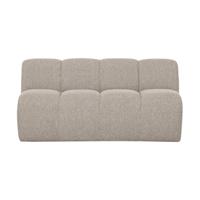 Woood Mojo eetkamerbank 164 cm met rugleuning bouclé Beige Melange - thumbnail