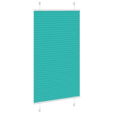 Pliss rolgordijn 80x150 cm stofbreedte 79,4 cm petrol groen
