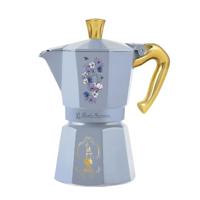 Italiaanse koffiemaker - BIALETTI - Moka Express - Birdgerton Collectie - 6 kopjes - 250 ml - Blauw / Bloemen - thumbnail