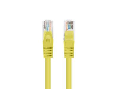 PATCHCORD KAT.5E UTP 1M ŻÓŁTY FLUKE PASSED LANBERG 10-PACK
