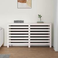Radiatorombouw 153x19x84 cm massief grenenhout wit - thumbnail