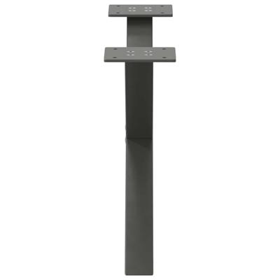 Salontafelpoten 2 st X-vormig 60x(30-31) cm staal antraciet