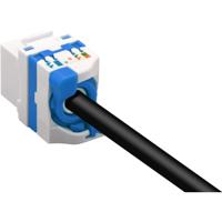 C6A Keystone Rj45 Jack Utp Techly - thumbnail
