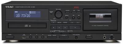 Lettore Cd (Ad-850) Con Registratore A Cassette Usb (Black)