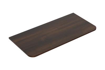 Topblad Wiesbaden Sulora 120x48 cm Afgeronde Hoeken Walnoot