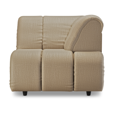 HKliving Wave bank right high arm Pure Earth