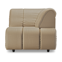 HKliving Wave bank right high arm Pure Earth - thumbnail