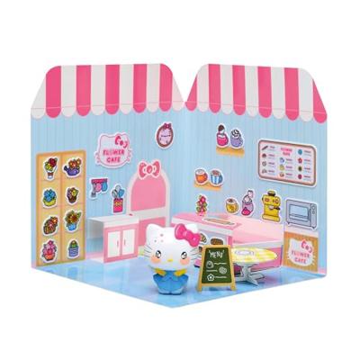 Hello Kitty and Friends Mini figure Sticker House Hello Kitty Flower Café