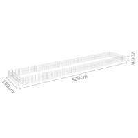 Gabion plantenbak verhoogd 500x100x20 cm gegalvaniseerd staal - thumbnail