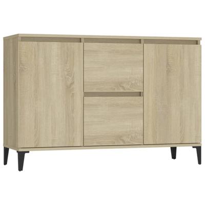 Dressoir 104x35x70 cm bewerkt hout sonoma eikenkleurig