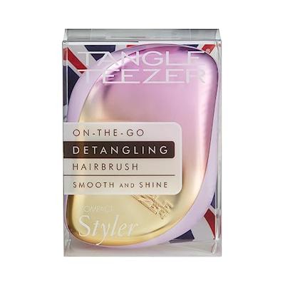 Tangle Teezer Compact Styler Detangling Hairbrush Lilac Yellow 1Stuks