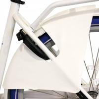 Jasbeschermer wit leer vintage - thumbnail