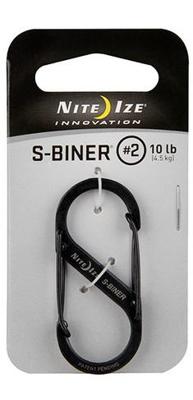NITE Ize NI-SB2-03-01 Karabijn S-Biner Gr. 2 50 mm x 22 mm 1 stuk(s) NITE Ize NI-SB2-03-01 Karabijn S-Biner Gr. 2 50 mm x 22 mm 1 stuk(s)