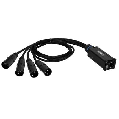 Adam Hall 4 Star Catbox XM3 audio & DMX adapter 4x 3p XLR male naar CAT6A Adam Hall 4 Star Catbox XM3 audio & DMX adapter 4x 3p XLR male naar CAT6A