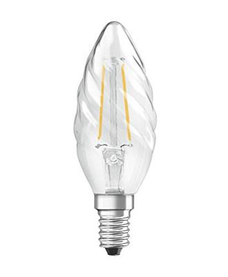 OSRAM HOMELIGHTING 4058075436565 LED-lamp Energielabel F (A - G) E14 Kaars gedraaid 2.5 W = 25 W Warmwit (Ø x l) 35 mm x 100 mm 1 stuk(s)