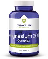 Vitakruid Magnesium 200 Complex Tauraat Malaat Bisglycinaat 180 - thumbnail