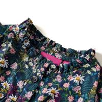 Kinderjurk met lange mouwen 128 donkerblauw - thumbnail