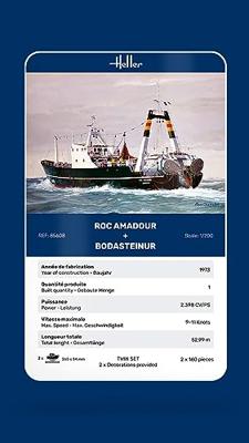 Heller 85608 ROC AMADOUR + BODASTEINUR Twinset Bouwpakket Schaal 1:200 boot