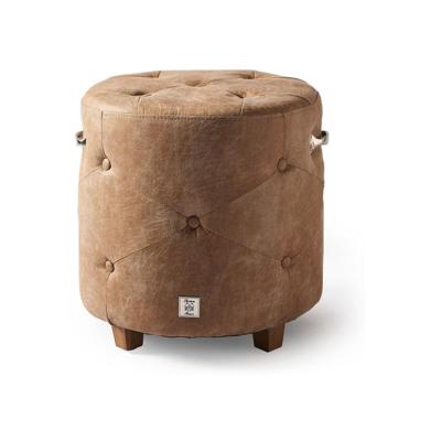 Rivièra Maison Poef 'Bowery' Pellini, kleur Camel