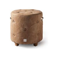 Rivièra Maison Poef 'Bowery' Pellini, kleur Camel - thumbnail