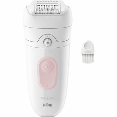 Draadloze elektrische epilator - BRAUN - SILK EPIL 5-000 - Waterdicht - 2 snelheden - Roze / Wit - thumbnail