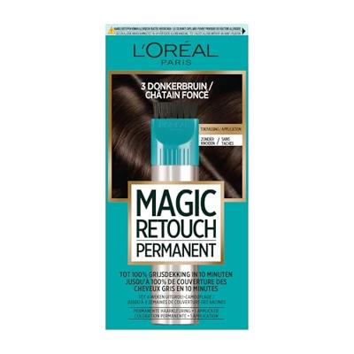 Magic Retouch Permanente haarkleuring nr 3 donkerbruin 1 Stuks