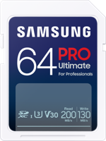 Samsung PRO Ultimate SD Card 64GB SD-Kaart Wit - thumbnail