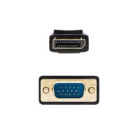 Adapter DisplayPort naar VGA NANOCABLE 10.15.4401 1 m Zwart - thumbnail