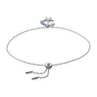 Fossil JFS00572040 Armband zilver-parel blauw-wit - thumbnail