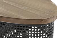 Wandtafel DKD Home Decor 90,5 x 39 x 78 cm Spar Zwart Metaal Bruin - thumbnail