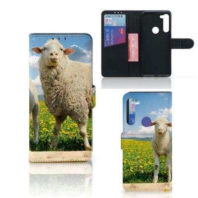 Motorola G8 Power | Telefoonhoesje | Met pasjeshouder | Schaap en Lammetje Motorola G8 Power | Telefoonhoesje | Met pasjeshouder | Schaap en Lammetje
