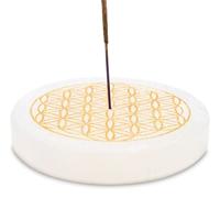Wierook Brander Bloem des Levens Rond Seleniet - 9 cm - thumbnail