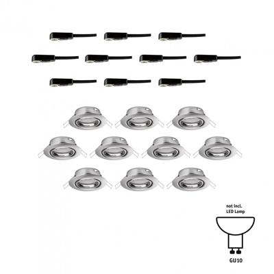 Paulmann 93399 LED-inbouwlamp LED GU10 IJzer (geborsteld)