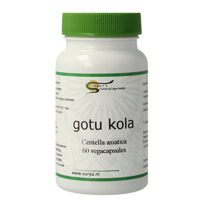 Surya Gotu kola centalla asiatic bio 60 Capsules Surya Gotu kola centalla asiatic bio 60 Capsules
